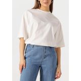 Object - Objgima 2/4 Oversize T-shirt - Wit - Dames - Zachte Stof