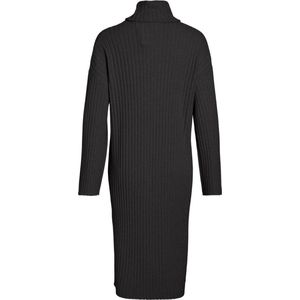 Vila - Zwarte Turtleneck Jurk - Dames - Lange Mouwen - Polyester