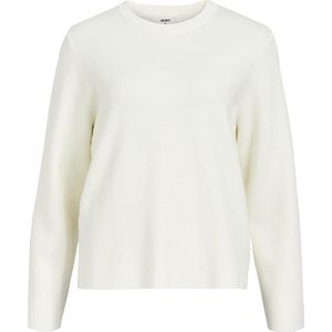 Object Trui Objreynard Square Sleeve O-neck Noo 23043511 Cloud Dancer Dames