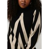 Object - Ray Lang - Jurk - Gebreid - Zwart - 50% Viscose Lenzing™ Ecovero™