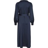 Vila - Enna Ravenna - Midi-jurk - Zwart - Lange Mouwen