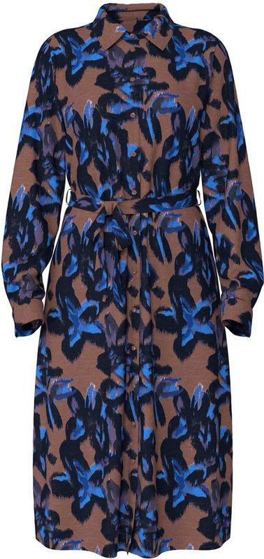 Vila - Blousejurk - Bruin - Viscose/polyamide