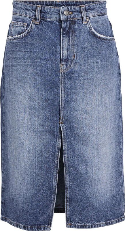 Object - Objharlow Midi Denim Skirt Noos - Rokken - Blauw