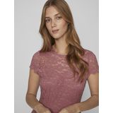 Vila Vikalila Capsleeve Lace Dress Noos Dames Maxi Jurken