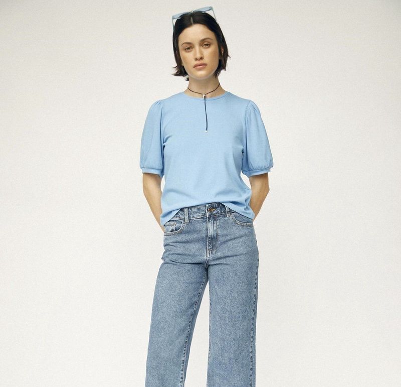 Object T-shirt Objjamie S s Top Noos 23034454 Provence Dames