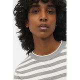 Object Trui Objester New Knit Pullover Noos 23043510 Light Grey Melange/cloud Dancer Dames