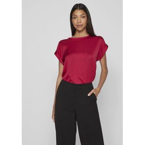 Vila - Viellette s s Satin Top - Noos - Dames - Blouses
