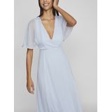 VILA - RILLA - Jurk - Lichtblauw - 7/8 Lengte - V-hals
