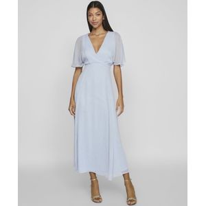 VILA - RILLA - Jurk - Lichtblauw - 7/8 Lengte - V-hals