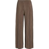 VILA - Broek - Effen - Gerecycled Materiaal - Wide Leg - High Waist