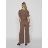 VILA - Broek - Effen - Gerecycled Materiaal - Wide Leg - High Waist