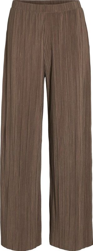 VILA - Broek - Effen - Gerecycled Materiaal - Wide Leg - High Waist