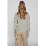 Vila - Ril - Gebreide Top - Lichtgrijs - 50% Viscose, 27% Nylon, 23% Polyester