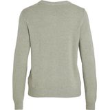 Vila - Ril - Gebreide Top - Lichtgrijs - 50% Viscose, 27% Nylon, 23% Polyester
