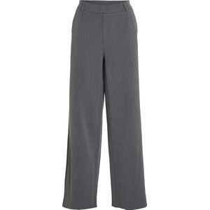 Vila - Varone Wide Leg Broek - Hoge Taille - Zwart - 66% Gerecycled Polyester