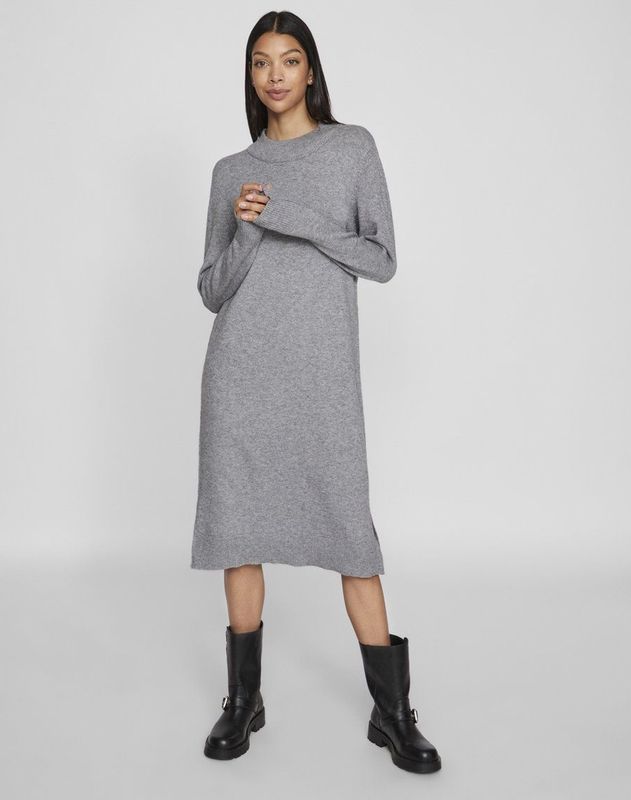 Gebreide Jurk - Zwart - Viscose/Nylon/Polyester