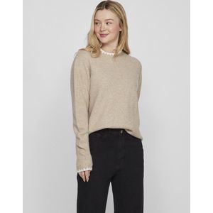Vila - Vihefna - Gebreide Trui - Natural Melange - Dames
