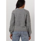 Object Objflora Re Knit Pullover Truien & vesten Dames - Sweater - Hoodie - Vest- Grijs