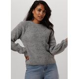Object Objflora Re Knit Pullover Truien & vesten Dames - Sweater - Hoodie - Vest- Grijs