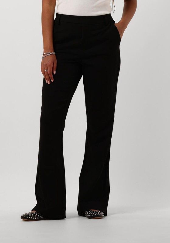 Object Objlisa Mw Flared Pants Broeken Dames - Zwart