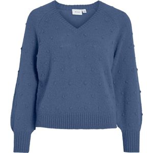 VILA - VITULI V-NECK GLITER KNIT TOP/PB - Dames - Gebreide truien
