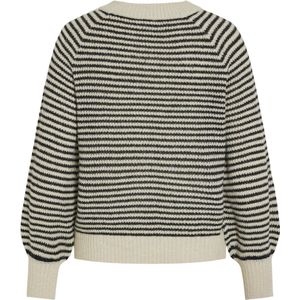 Vila - Visofina Glitter Stripe Knit Top/Pb - Dames - Gebreide Truien