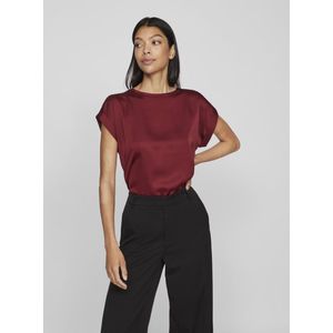 Vila - Viellette s s Satin Top - Noos - Dames - Blouses