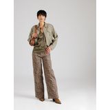 Vila T-shirt Viellette V-neck S s Satin Top - No 14089239 Dusty Olive Dames