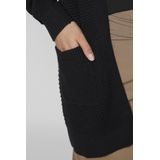 Open Gebreid Vest - Biologisch Katoen - Gestructureerde Brei - Steekzakken