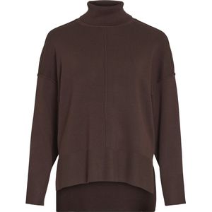 Vila Trui Viostria Rollneck Knit Top-noos 14096999 Coffee Bean Dames