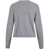 Vila Vest Viril Short Knit Cardigan-noos 14060800 Medium Grey Melange Dames
