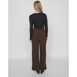Vila Broek Viclua Hw Wide Pants-noos 14095436 Coffee Bean Dames