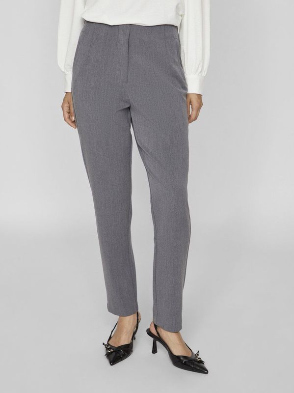 Pantalons - Medium Grey Melange - Bovenmateriaal - Regular Fit