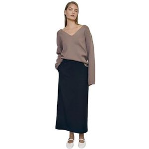 Object Objlisa Mw Long Skirt Rokken Dames - Zwart - Maat 34