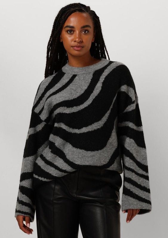Object - Diana Lo - Gebreide Trui - Grijs - 52% Gerecycled Polyester