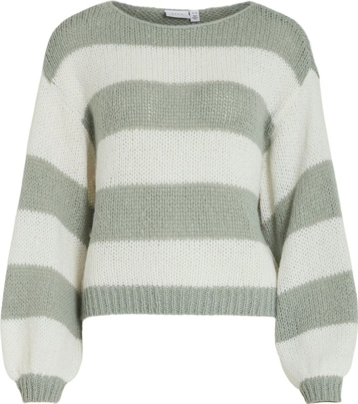 VILA - Vichoca L/S Striped Knit - Trui - Cloud Danser - Lange Mouwen