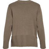 Viostria O-hals L/S Knit Top-Noos, fossiel, XS