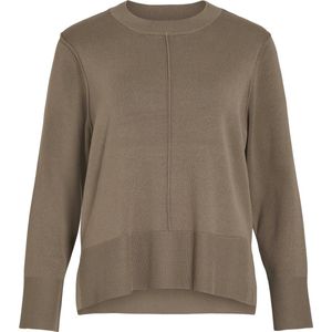 Viostria O-hals L/S Knit Top-Noos, fossiel, L