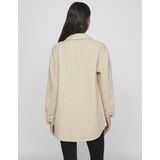 Vila - Kimmi - Overshirt - Jas - Ronde Hals - Lange Mouwen - Knoopsluiting