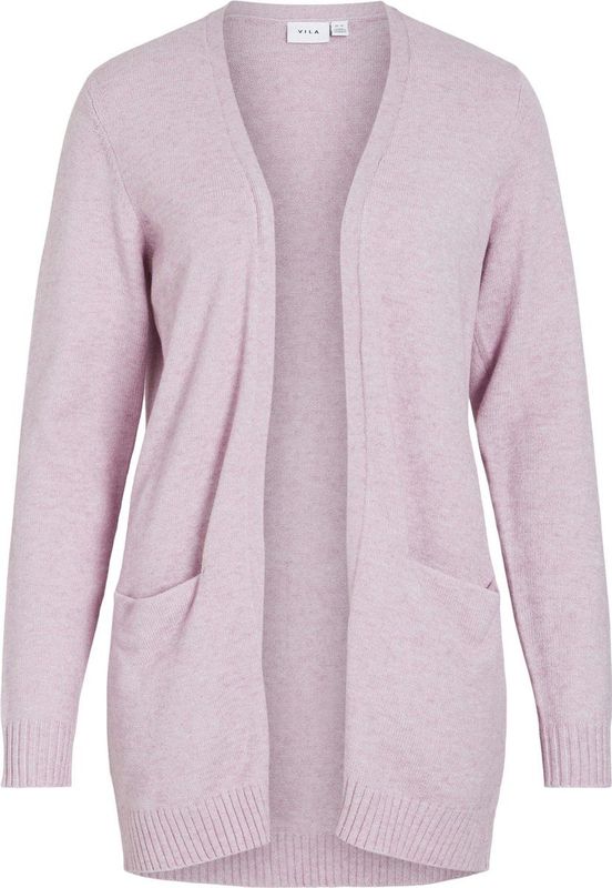 Vila Vest Viril Open Knit Cardigan Noos 14044041 Winsome Orchid/melange Dames