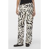 Vila - Viclo Hw Loose Pants - Birch/Marble - 80% Viscose Lenzing Ecovero