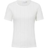 Vila - Vikassie Pointelle Top - T-shirt - Snow White - Gerecycled Polyester