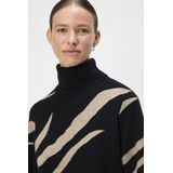 Object - Objray Knit Rollneck Dress - Jurk - Zwart - Katoen