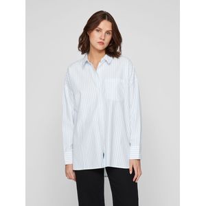 Vila Dames Vidarma L/S Loose Button Shirt-Noos, Kentucky Blue., 42