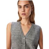 Object - Objdiana - Gilet - Medium Grey Melange - V-hals