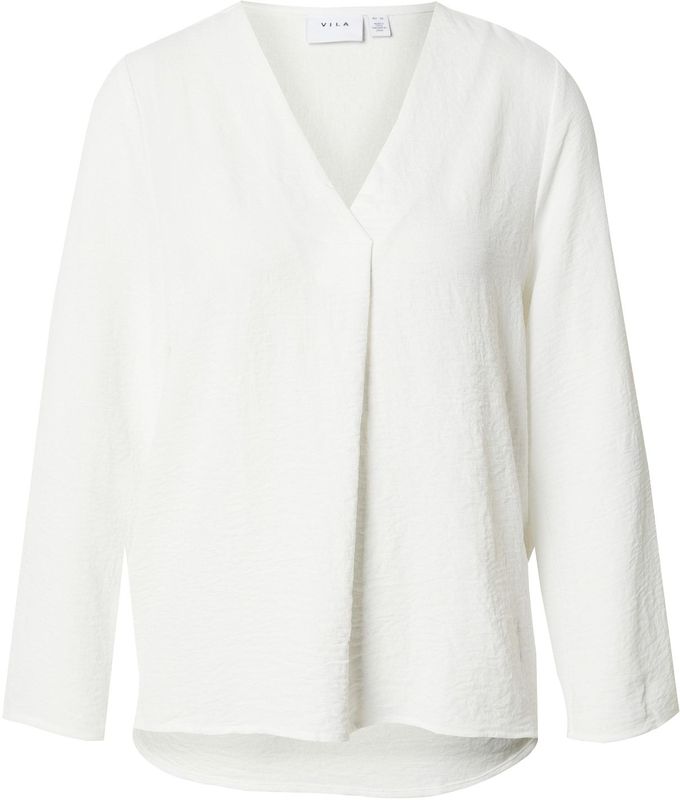 Vila - VIJOSA T-shirt - Snow White - Regular Fit - 3/4 Mouwen