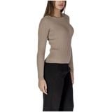 Vila - Savannah Tan - Trui - Neutraal - 70% Polyester 30% Viscose