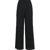 VILA - LUMENA - Stoffen Broek - Wide Leg - Structuurmotief