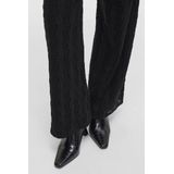 VILA - LUMENA - Stoffen Broek - Wide Leg - Structuurmotief