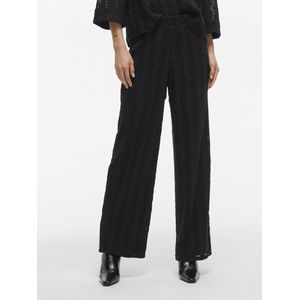 VILA - LUMENA - Stoffen Broek - Wide Leg - Structuurmotief